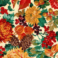 Load image into Gallery viewer, Fall Autumn Flowers Floral Variety Unisex Medical Surgical Scrub Caps Men & Women Tie Back and Bouffant Hat Styles