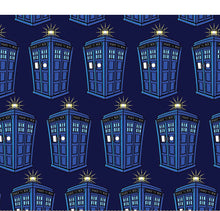 Load image into Gallery viewer, BBC Doctor Who TV POLICE PACKED TARDIS DR WHO Fabric Stethoscope cover for Medical Professionals