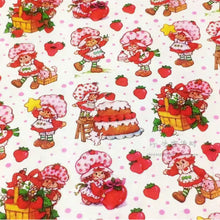 Load image into Gallery viewer, Vintage STRAWBERRY SHORTCAKE Cartoon Medical Scrub Top Characters Packed Unisex Style for Men & Women