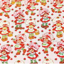 Load image into Gallery viewer, Vintage STRAWBERRY SHORTCAKE Cartoon light pink Medical Scrub Top Characters Packed Unisex Style for Men & Women