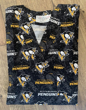 Load image into Gallery viewer, Pittsburg Penguins Size Small Scrub Top Unisex Style Shirt for Men & Women *IN STOCK *READY TO SHIP