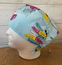 Load image into Gallery viewer, Barbie Unisex Medical Surgical Scrub Caps Men & Women Tie Back and Bouffant Hat Styles