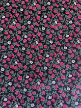 Load image into Gallery viewer, Vintage Black Petite Red White Floral Flowers Medical Scrub Top Unisex Style for Men & Women 1 AVAILABLE