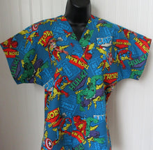 Load image into Gallery viewer, Marvel Avengers Superhero Medical Scrub Top Unisex Style Shirt for Men & Women
