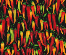Load image into Gallery viewer, RED & YELLOW HOT CHILI PEPPERS Medical Scrub Top Unisex Relaxed Fit Style for Men & Women