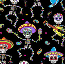 Load image into Gallery viewer, Día de los Muertos Sugar Skull Day of the Dead Celebration Unisex Medical Surgical Scrub Caps Men & Women Tie Back and Bouffant Hat Styles