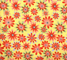 Load image into Gallery viewer, Floral Medical Scrub Top Packed Flowers Yellow Unisex Style for Men & Women