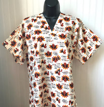 Load image into Gallery viewer, Thanksgiving Turkeys Gobble Til You Wobble Medical Scrub Top Unisex Style for Men & Women