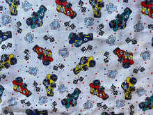 Load image into Gallery viewer, Let's Race Dogs in Racecars Novelty Medical Scrub Top Animal Hospital Veterinary Doctors Nurse Unisex Style for Men & Women