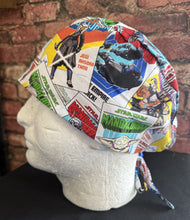 Load image into Gallery viewer, Mandalorian Grogu Comic book covers Unisex Medical Surgical Scrub Caps Men & Women Tie Back and Bouffant Hat Styles