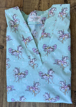 Load image into Gallery viewer, Carousel Merry Go Round Horses Medical Scrub Top Unisex Style Shirt for Men & Women