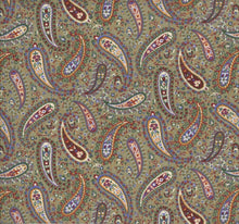 Load image into Gallery viewer, Paisley Sage Green Medical Scrub Top Unisex Style for Men & Women