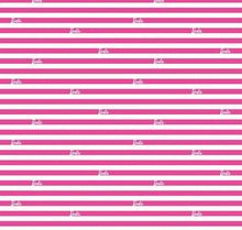 Load image into Gallery viewer, BARBIE Pink and White Stripe Medical Scrub Top Unisex Style for Men & Women