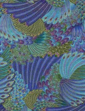 Load image into Gallery viewer, Peacock Bird Feathers Medical Scrub Top Metallic Shimmer on Feathers Unisex Style for Men & Women