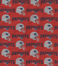 Load image into Gallery viewer, NEW ENGLAND PATRIOTS FOOTBALL inspired fabric Cat and Dogs Bandana Easy Slide over collar