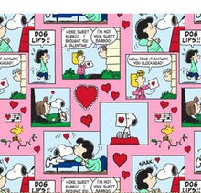 Load image into Gallery viewer, Valentines Day Peanuts Characters Snoopy Fabric Unisex Medical Surgical Scrub Caps Men & Women Tie Back and Bouffant Hat Styles