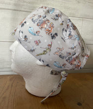 Load image into Gallery viewer, PETER PAN & THE LOST BOYS Fabric Unisex Medical Surgical Scrub Caps Men & Women Tie Back Bouffant Hat Styles