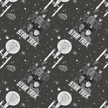 Load image into Gallery viewer, Star Trek Characters black Fabric Unisex Medical Surgical Scrub Caps Men & Women Tie Back and Bouffant Hat Styles