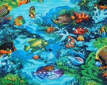 Load image into Gallery viewer, Beautiful Sea Bright Tropical Fish Nurse Medical Scrub Top Unisex Style for Men & Women