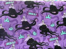 Load image into Gallery viewer, Little Mermaid Villain URSULA The Sea Witch Purple Medical Scrub Top Generic Style for Men & Women