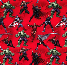 Load image into Gallery viewer, Super Heroes AVENGERS Characters Red Fabric Nurse Medical Scrub Top Unisex Style Shirt for Men & Women