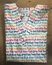 Load image into Gallery viewer, Dr. Seuss Medical Scrub Top One Fish Two Fish Unisex Style for Men & Women