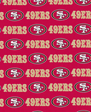 Load image into Gallery viewer, SF 49ERS RED FOOTBALL Unisex Medical Surgical Scrub Caps Men & Women Tie Back and Bouffant Hat Styles