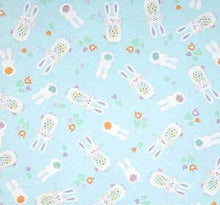 Load image into Gallery viewer, Happy Easter Blue Bunny Tulips Medical Scrub Top Unisex Style for Men & Women