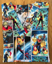 Load image into Gallery viewer, Captain Marvel Medical Scrub Top Superhero Comics Unisex Style for Men & Women