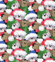 Load image into Gallery viewer, Merry Christmas Santa Puppy Dogs Medical Scrub Top Unisex Style for Men & Women