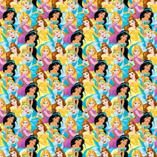 Load image into Gallery viewer, Princesses Cinderella Belle Rapunzel Jasmine Fabric Nurse Medical Scrub Top Unisex Style for Men & Women