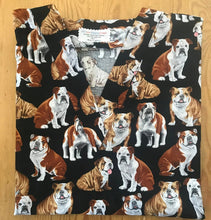 Load image into Gallery viewer, English Bulldog Medical Scrub Top Veterinary Tech Unisex Style Scrub Shirt for Men & Women