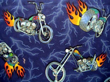 Load image into Gallery viewer, Chopper Biker Flames Motorcycle Nurse Medical Scrub Top Unisex Style for Men & Women