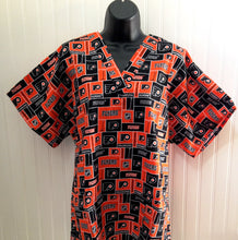 Load image into Gallery viewer, Hockey Philadelphia Flyers Medical Scrub Top Unisex Relaxed Style Men's Scrub Top & Women's Scrub Top