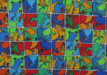 Load image into Gallery viewer, Bright Primary Color Rainforest Frogs in Blocks Nurse Medical Scrub Top Unisex Style for Men & Women