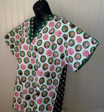 Load image into Gallery viewer, Christmas Elf Green Size Medium Scrub Top Unisex Style Shirt for Men & Women *IN STOCK *READY TO SHIP