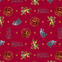 Load image into Gallery viewer, GOT Game of Thrones You Win or Die Red Fabric Nurse Medical Scrub Top Unisex Style for Men & Women