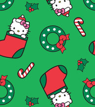 Load image into Gallery viewer, Merry Christmas Kitty Cat Wreath Sock Medical Scrub Top Unisex Style for Men & Women