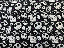 Load image into Gallery viewer, NBC Nightmare Before Christmas JACK IS BACK Characters Fabric Unisex Medical Surgical Scrub Caps Men & Women Tie Back and Bouffant Hat Styles
