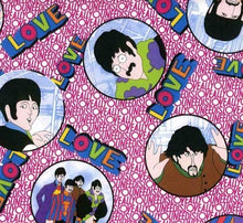 Load image into Gallery viewer, Solid Black Scrub Top with Beatles Music Fabric on *Neck Band & Pocket Options* Medical Scrub Top Unisex Style Shirt for Men & Women