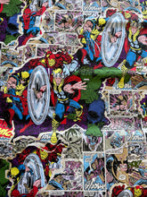 Load image into Gallery viewer, Super Heroes Characters Wolverine Captain America Iron Man Thor Hulk Spider Man Fabric Nurse Medical Scrub Top Unisex Style Shirt for Men & Women