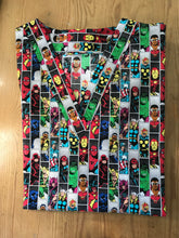 Load image into Gallery viewer, Marvel Superhero Medical Scrub Top Tile Captain America Black Panther Black Widow Iron Man Thor Hulk Unisex Style for Men & Women