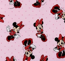 Load image into Gallery viewer, Minnie Mouse Pink Dots Fabric Nurse Medical Scrub Top Unisex Style for Men & Women