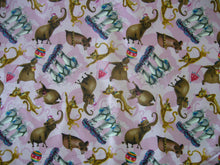 Load image into Gallery viewer, Cartoon Madagascar Characters Circus Pink Nurse Medical Scrub Top Unisex Style for Men & Women