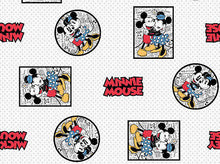 Load image into Gallery viewer, Mickey Mouse Crazy in Love White Nurse Medical Scrub Top Unisex Style for Men & Women