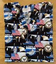 Load image into Gallery viewer, Military Medical Scrub Top US Navy Hero No Self But Country Unisex Style for Men & Women