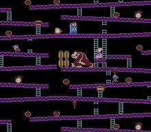 Load image into Gallery viewer, Nintendo Video Game Retro Arcade Donkey Kong Jumpman's Ascent Nurse Medical Scrub Top Unisex Style for Men & Women