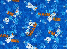 Load image into Gallery viewer, Frozen Olaf I Love Warm Hugs Medical Scrub Top Unisex Style for Men & Women