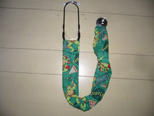 Load image into Gallery viewer, TMNT Teenage Mutant Ninja Turtles Donatello Michaelangelo Raphael Leonardo PIZZA Green Fabric Stethoscope sock cover for Medical Professionals