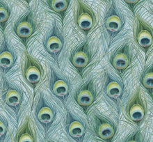 Load image into Gallery viewer, Beautiful Colorful Peacock Feathers Fabric Unisex Medical Surgical Scrub Caps Men & Women Tie Back and Bouffant Hat Styles